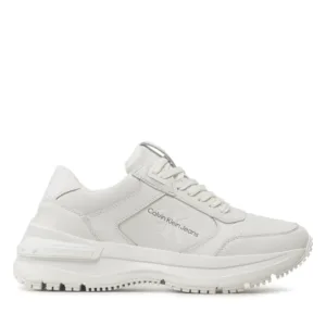 Sneakersy Calvin Klein Jeans - Chunky Runn Laceup Low Lth YM0YM00521 Triple White 0K8
