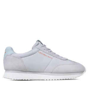 Sneakersy Calvin Klein Jeans - Retro Runner Wingtip Mix YM0YM00620 Oyster Moshroom/Grey/Orange 0IM
