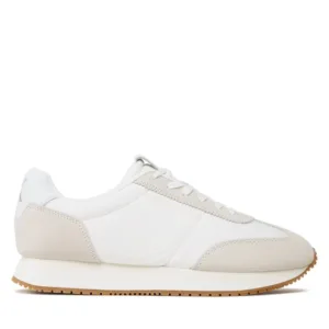 Sneakersy Calvin Klein Jeans - Retro Runner Wingtip Mix YM0YM00620 White/Creamy White 0K6