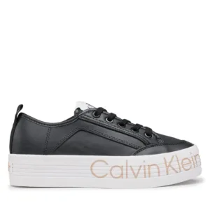 Sneakersy Calvin klein jeans - Vulc Flatf Low Wrap Around Logo YW0YW01025 Black BDS