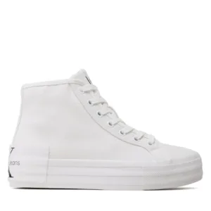 Sneakersy Calvin Klein Jeans - Vulc Flatform Bold Essential YW0YW01031 White YBR