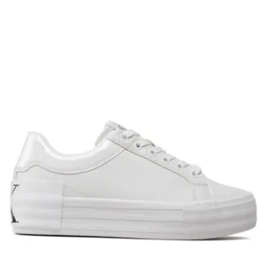 Sneakersy Calvin Klein Jeans - Vulc Flatform Bold Lth-Glossy YW0YW00867 White YBR