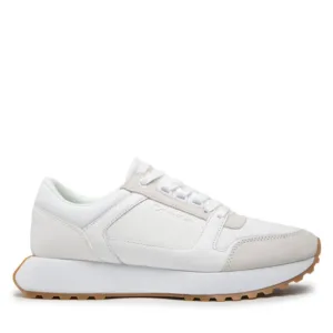 Sneakersy Calvin klein - Low Top Lace Up Mix HM0HM00853 White/Gum OK5
