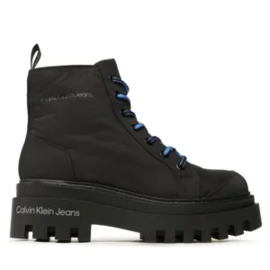Trapery Calvin Klein Jeans - Toothy Combat Boot Softny YW0YW00948 Black BDS