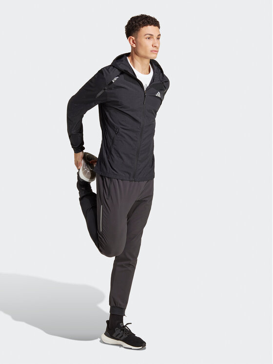 adidas Kurtka przejściowa Marathon Warm-Up Jacket IB8264 Czarny Slim Fit zdjęcie nr 2
