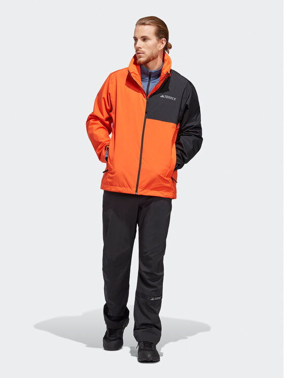 adidas Kurtka przejściowa Terrex Multi RAIN.RDY 2-Layer Rain Jacket HN5451 Pomarańczowy Regular Fit zdjęcie nr 2