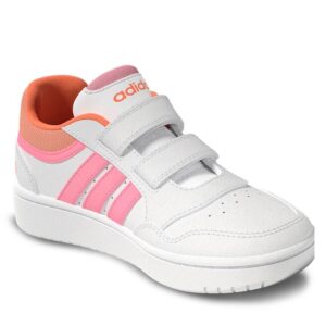 Buty adidas Hoops Lifestyle Basketball Hook-and-Loop Shoes H03862 Biały