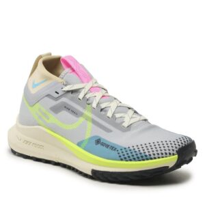 Buty Nike W React Pegasus Trail 4 Gtx GORE-TEX DJ7929 002 Wolf Grey/Volt/Standium Green