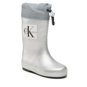 Kalosze Calvin Klein Jeans Rain Boot V3X6-80425-0083 M Silver 904