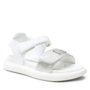 Sandały Calvin Klein Jeans Velcro Sandal V3A2-80496-1598 S Silver/White X059