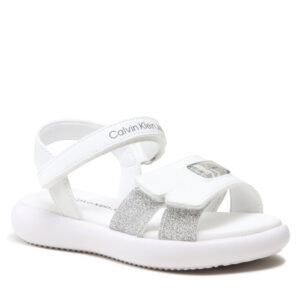 Sandały Calvin Klein Jeans Velcrp Sandal V3A2-80502-0273 White/Silver X025