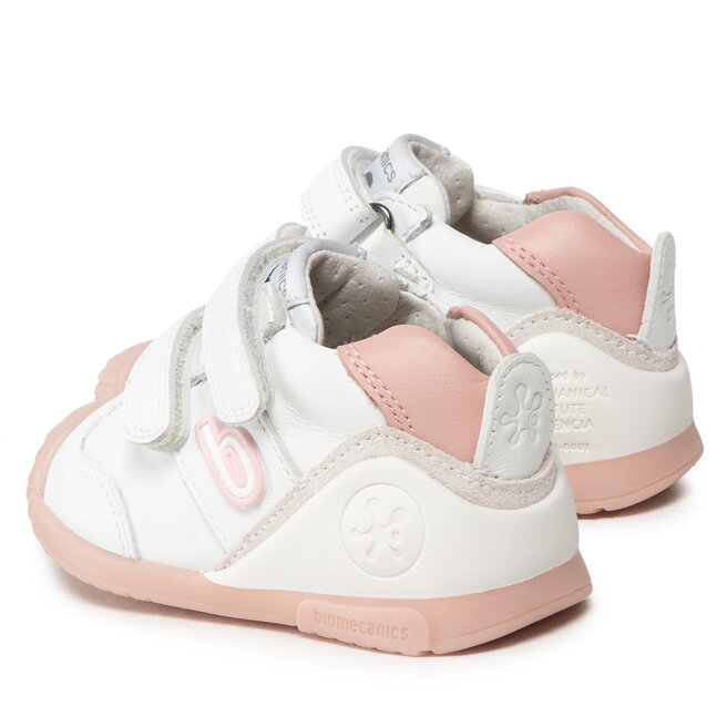 Sneakersy Biomecanics BIOMECANICS-221001 Blanco Y Rosa białe