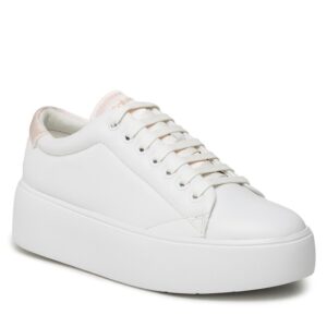 Sneakersy Calvin Klein Bubble Cupsole Lace Up HW0HW01778 White/Crystal Gray 0K9