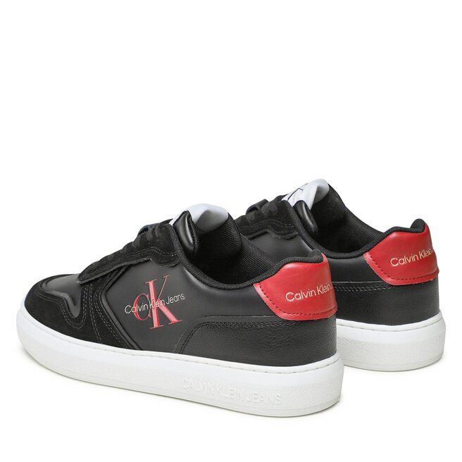Sneakersy Calvin Klein Jeans Casual Cupsole Irregular Lines YM0YM00606 Black BDS czarne