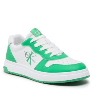Sneakersy Calvin Klein Jeans Low Cut Lace-Up Sneaker V3X9-80552-1355 M Green/White X042