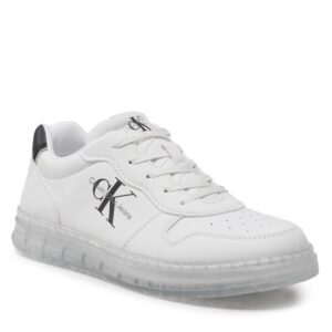 Sneakersy Calvin Klein Jeans Low Cut Lace-Up Sneaker V3X9-80554-1355 S White 100