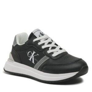 Sneakersy Calvin Klein Jeans Low Cut Lace-Up Sneaker V3X9-80580-1594 M Black/Grey