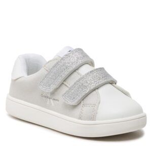 Sneakersy Calvin Klein Jeans Low Cut Velcro Sneaker V1A9-80468-1459 S White/Grey/Silver Y383
