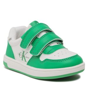 Sneakersy Calvin Klein Jeans Low Cut Velcro Sneaker V1X9-80545-1355 Green/White X042