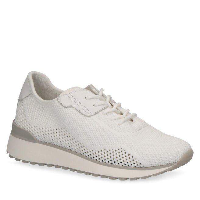 Sneakersy Caprice 9-23500-20 White Knit 163 białe