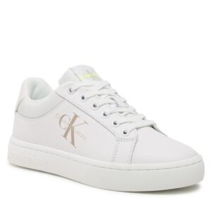 Sneakersy Calvin Klein Jeans Classic Cupsole Fluo Contrast Wn YW0YW00912 White/Ancient White 0LA