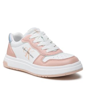 Sneakersy Calvin Klein Jeans Low Cut Lace-Up V3A9-80473-1355 Pink/White X054