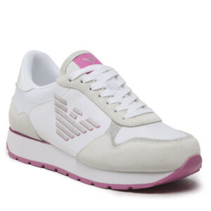 Sneakersy Emporio Armani X3X179 XN823 S774 White/Pink/Lt.Silver