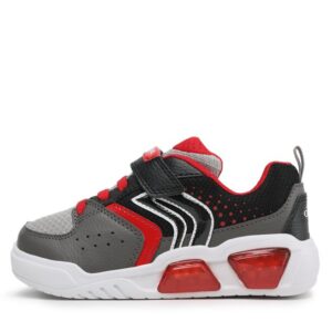 Sneakersy Geox J Illuminus Boy J35GVA011FEC0051 S Grey/Red
