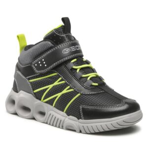Sneakersy Geox J Wroom B. A J26GAA 0FUCE C0802 D Black/Lime