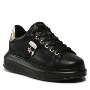 Sneakersy KARL LAGERFELD KL62530E Black Wlth W/Gold 00G