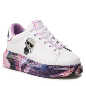 Sneakersy KARL LAGERFELD KL62573D White Lthr w/Lilac