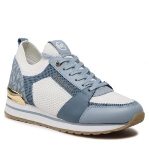 Sneakersy MICHAEL Michael Kors Billie Knit Trainer 43S3BIFS2D Pale Blu Mlt