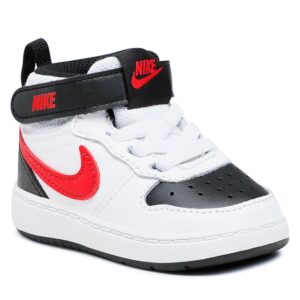 Sneakersy Nike Court Borough Mid 2 (TDV) CD7784 110 White/University Red/Black