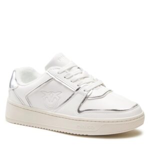 Sneakersy Pinko Flamine Sneaker 20231 BLKS1 101226.A0VK White/Silver ZI6