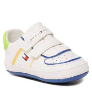 Sneakersy Tommy Hilfiger Velcro Shoe T0B4-32819-1582 White/Multicolor X256