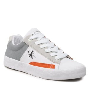 Tenisówki Calvin Klein Jeans Low Cut Lace-Up Sneaker V3X9-80564-1355 S White/Grey/Orange Y606